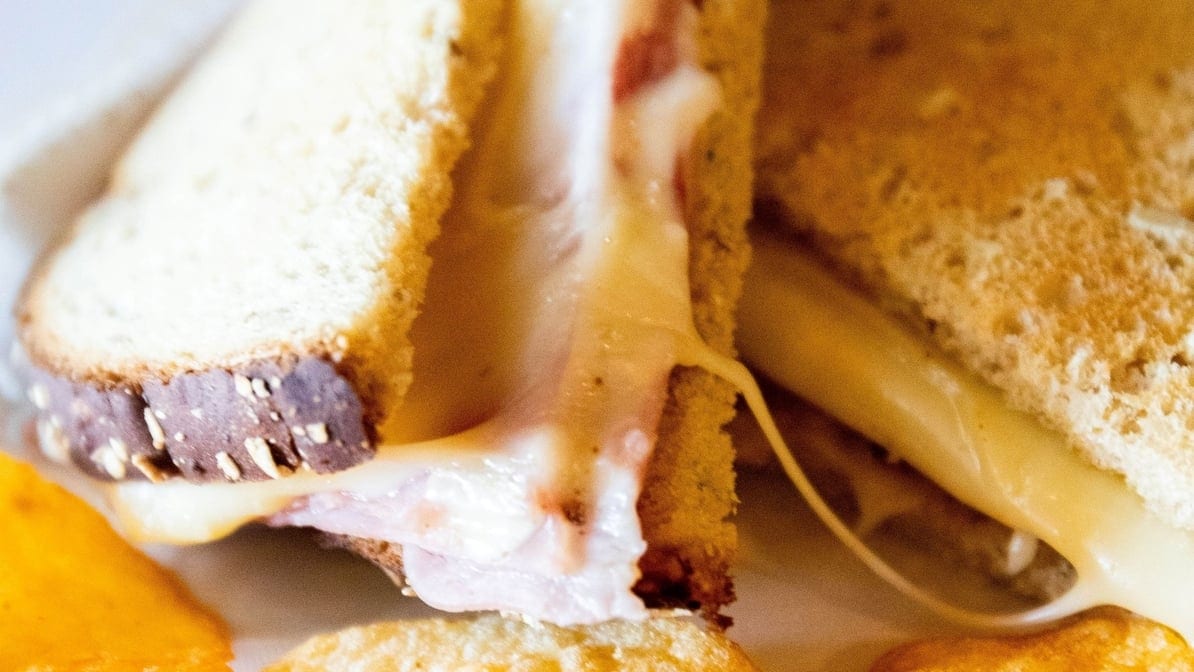 Grilled Ham & Sandwich.