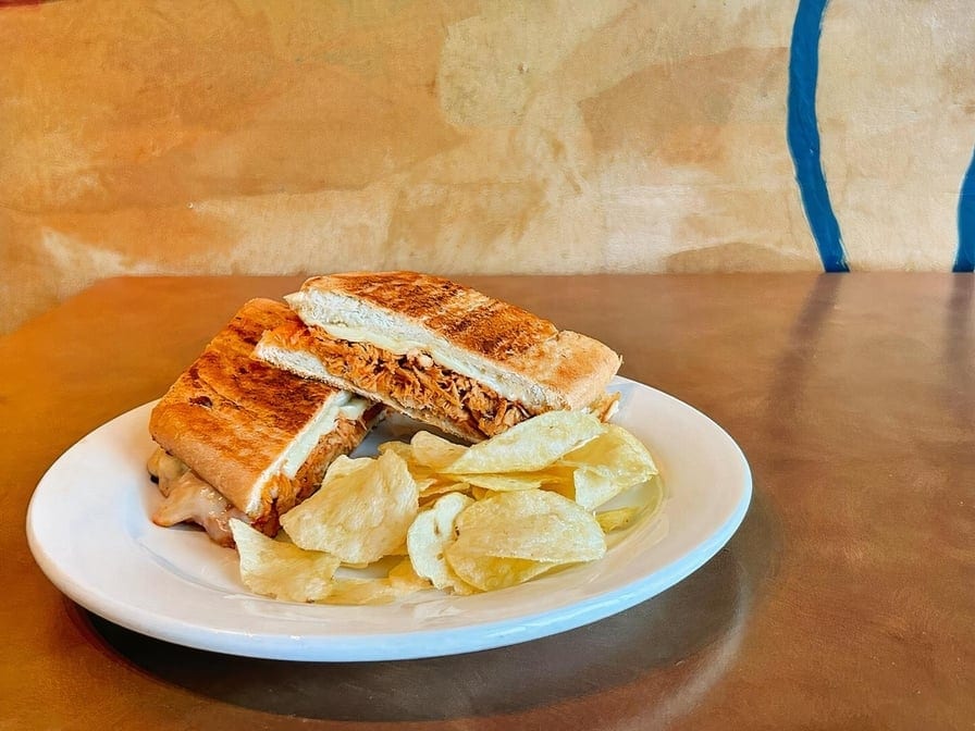 Tinga (Chipotle Chicken) Sandwich.