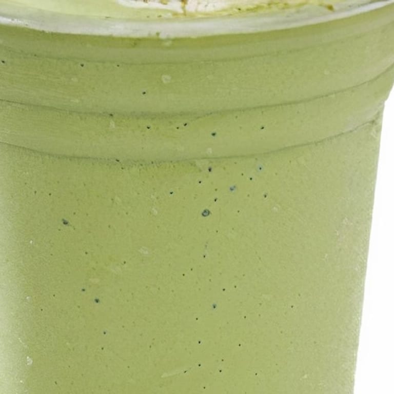 Indulge in our matcha frappe