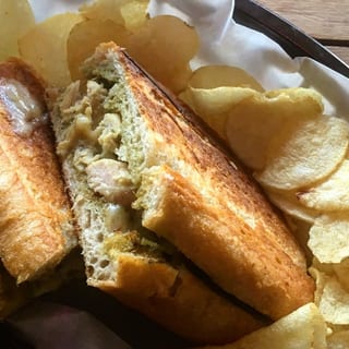 Hot Pressed Chicken Fontina Sandwich