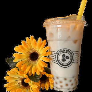 Popping Boba Iced Milk Tea