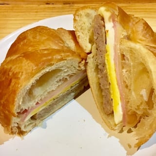 Croissant Breakfast Sandwich (Sausage Patty And/or Bacon Are Optional)